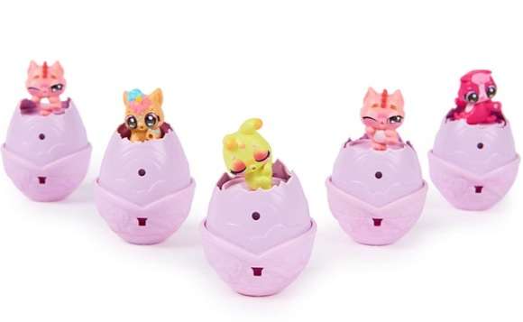 HATCHIMALS ALIVE RAINBOW SPLASH 5 EGG CARTON