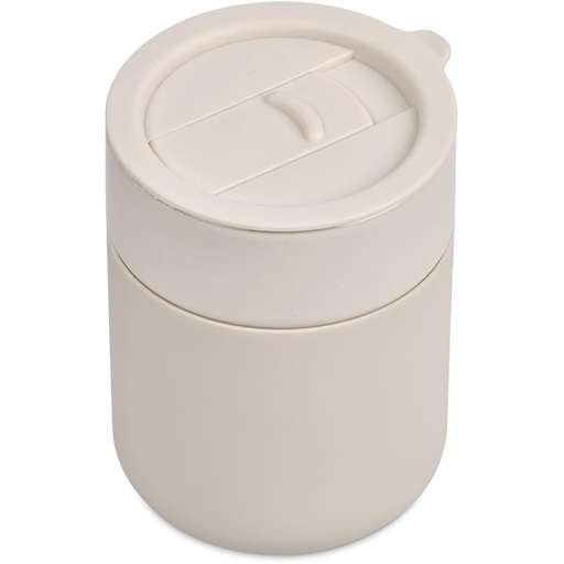 Serendipio Pimlico Ceramic Coffee Tumbler - 300ml - Cream