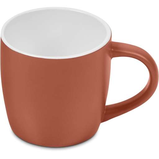 Serendipio Vogue Victoria Ceramic Coffee Mug - 280ml - Burnt Orange