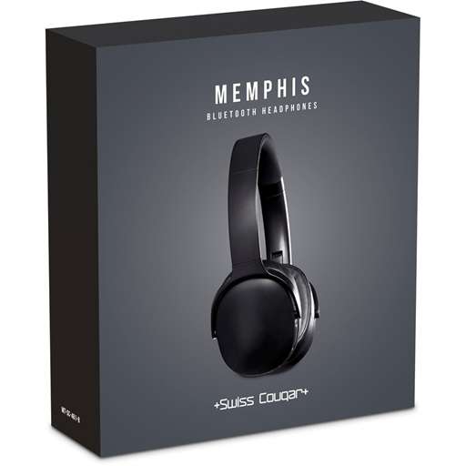 Swiss Cougar Memphis Bluetooth Headphones - Grey