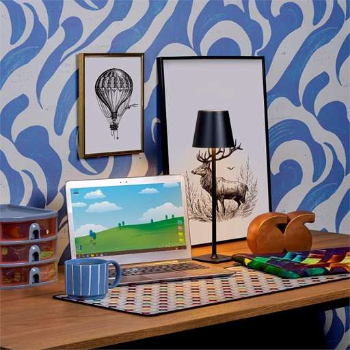 Swiss Cougar Birmingham LED Touch Lamp - Black Only