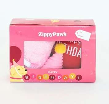 Birthday Box - Pink 3 pcs.  (1 x Cake plush (1 large Blaster), 1 x balloon plush (2 Round), and 1...