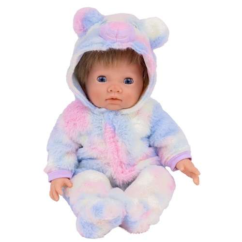 TINY TREASURES RAINBOW TEDDY DOLL