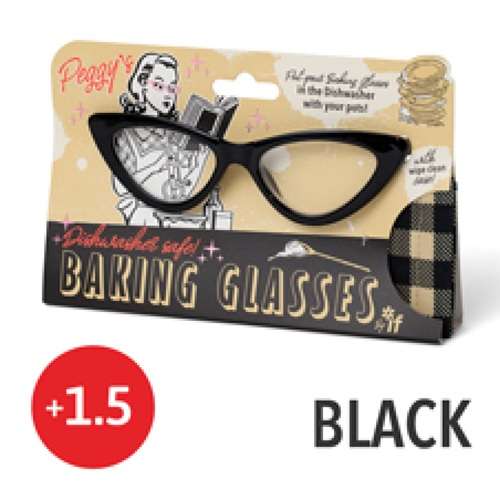 PEGGY'S BAKING GLASSES BLACK +1.5