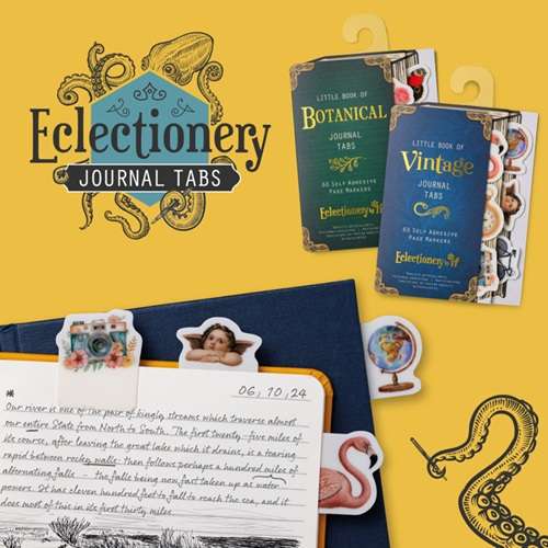 ECLECTIONERY JOURNAL TABS VINTAGE