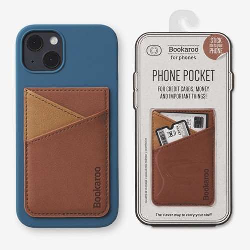 BOOKAROO PHONE POCKET BROWN