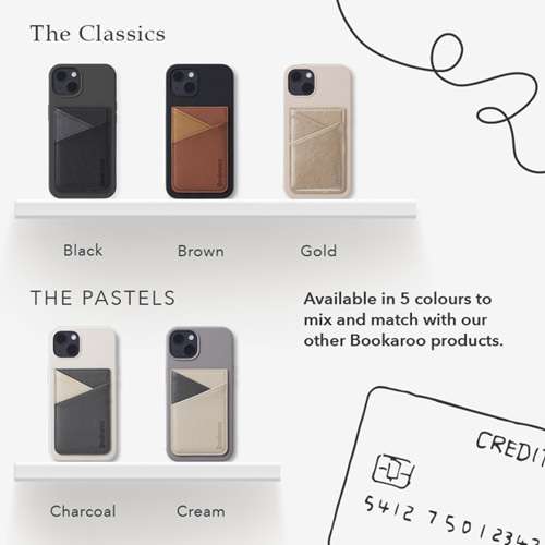 BOOKAROO PHONE POCKET CHARCOAL