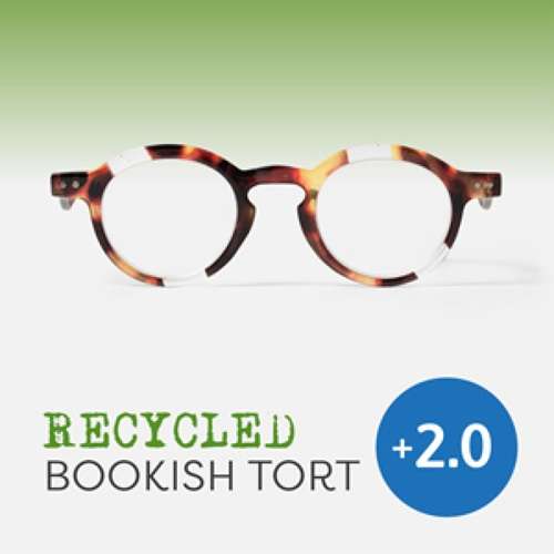 EASY READERS RECYCLED TORTOISESHELL +2.0