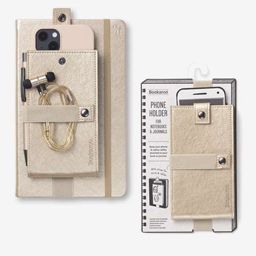 BOOKAROO PHONE HOLDER GOLD
