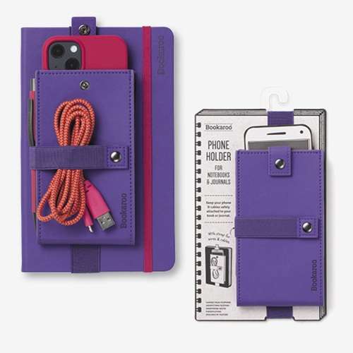 BOOKAROO PHONE HOLDER PURPLE