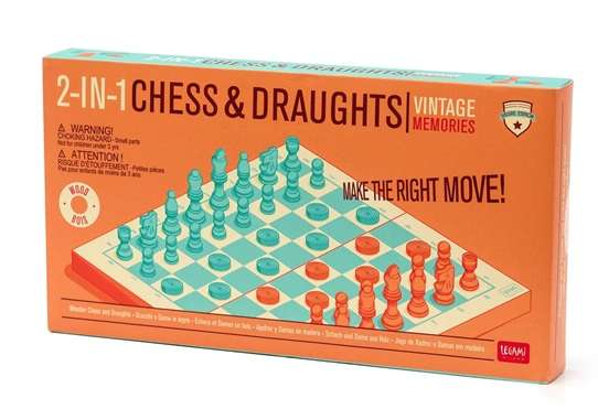 2 IN 1 CHESS & DRAUGHTS