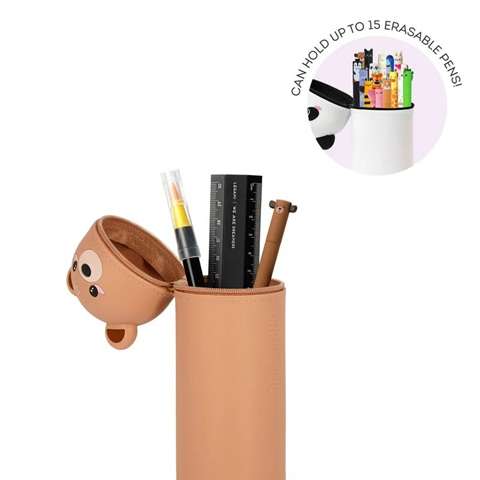 SOFT SILICONE PENCIL CASE TEDDY BEAR