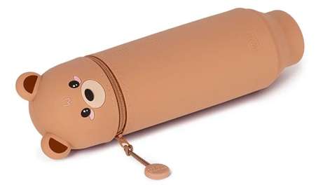 SOFT SILICONE PENCIL CASE TEDDY BEAR