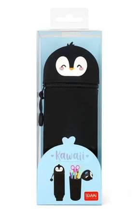 SOFT SILICONE PENCIL CASE PENGUIN