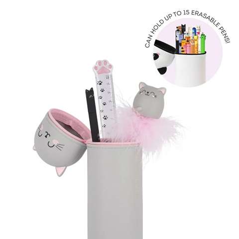 SOFT SILICONE PENCIL CASE KITTY