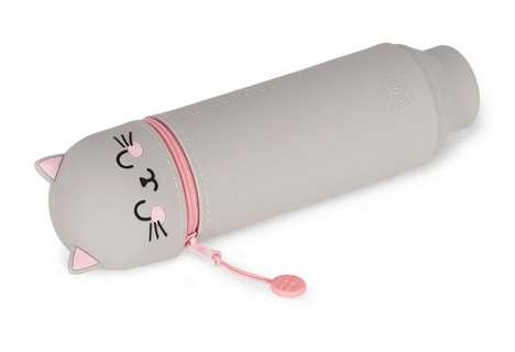 SOFT SILICONE PENCIL CASE KITTY