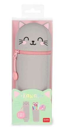 SOFT SILICONE PENCIL CASE KITTY