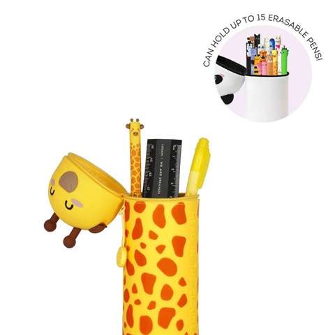 SOFT SILICONE PENCIL CASE GIRAFFE