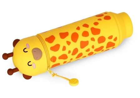 SOFT SILICONE PENCIL CASE GIRAFFE