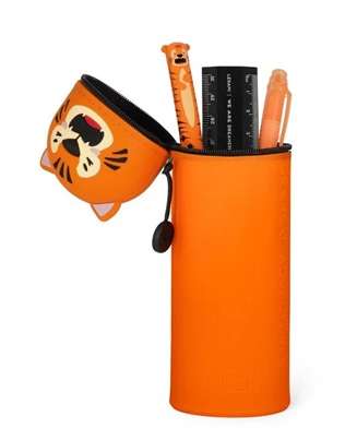 SOFT SILICONE PENCIL CASE TIGER