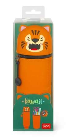 SOFT SILICONE PENCIL CASE TIGER