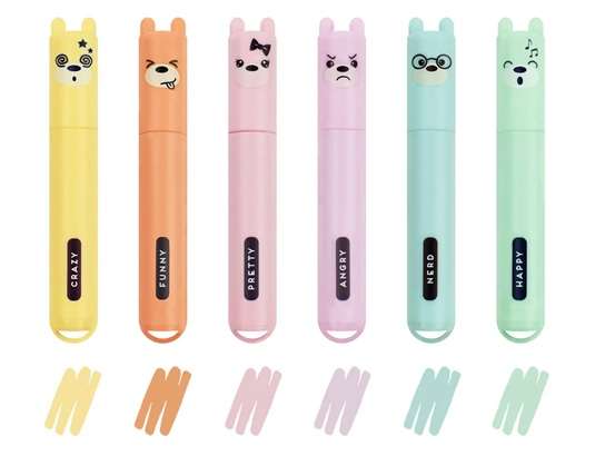 TEDDY'S STYLE MINI PASTEL HIGHLIGHTERS