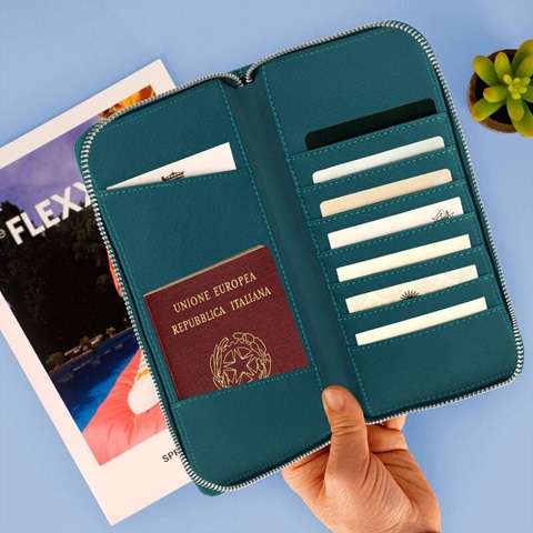 TRAVEL ORGANISER PETROL BLUE
