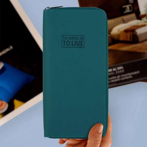 TRAVEL ORGANISER PETROL BLUE