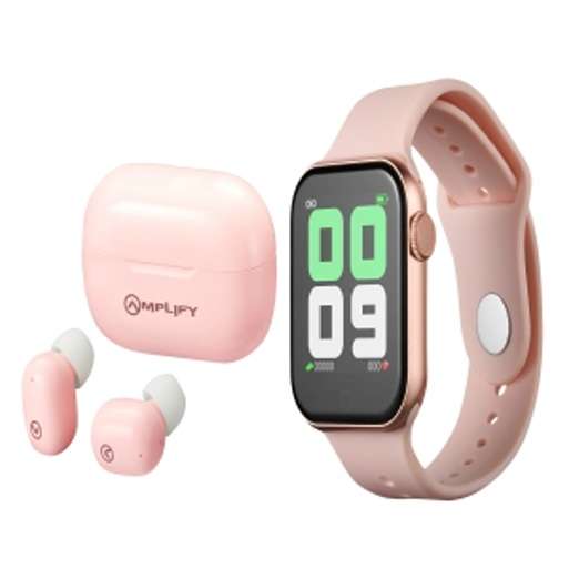 Amplify TWS Pods + Fitness Watch - Gold