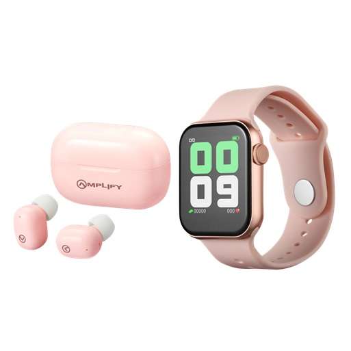 Amplify TWS Pods + Fitness Watch - Gold