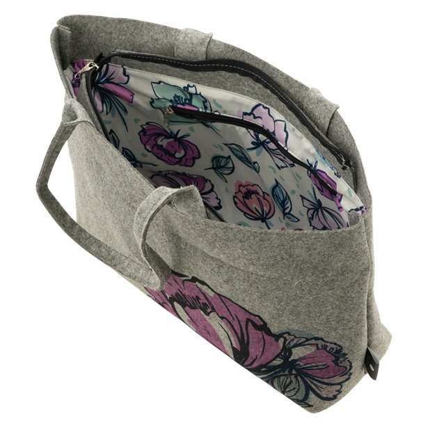 Totes Babe Peony Diaper Tote?Grey