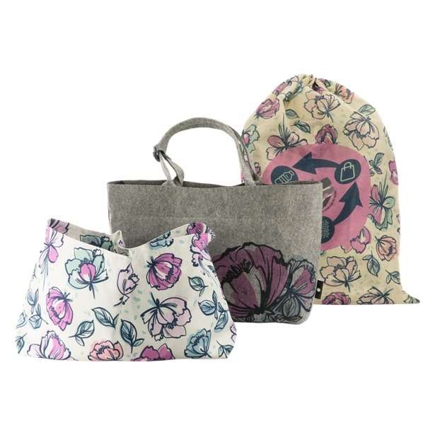 Totes Babe Peony Diaper Tote?Grey