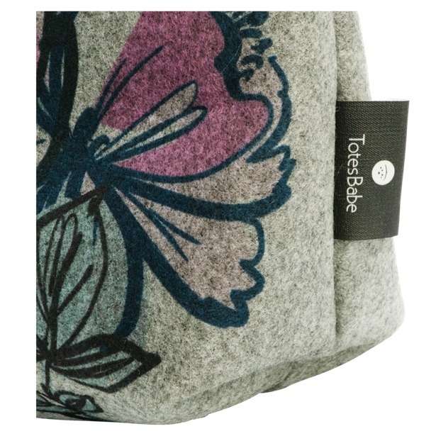 Totes Babe Peony Diaper Tote?Grey