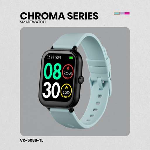 Volkano Chroma Series Smartwatch with Teal strap