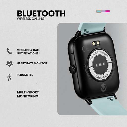 Volkano Chroma Series Smartwatch with Teal strap