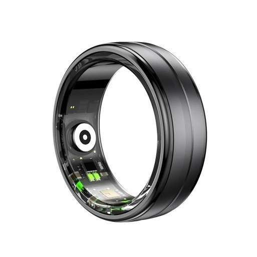 Volkano Ring series Smart Ring With Charge Case - Black 20.6mm