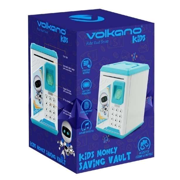Volkano Kids Robo Vault series Kids Money Saving Vault - Blue