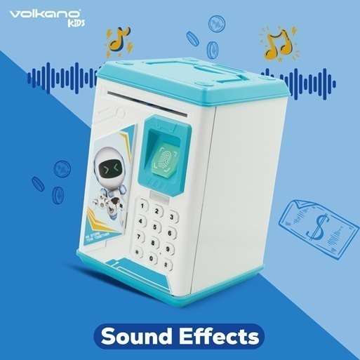Volkano Kids Robo Vault series Kids Money Saving Vault - Blue