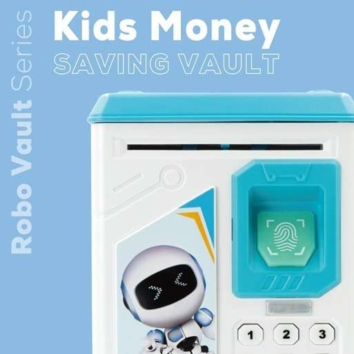 Volkano Kids Robo Vault series Kids Money Saving Vault - Blue