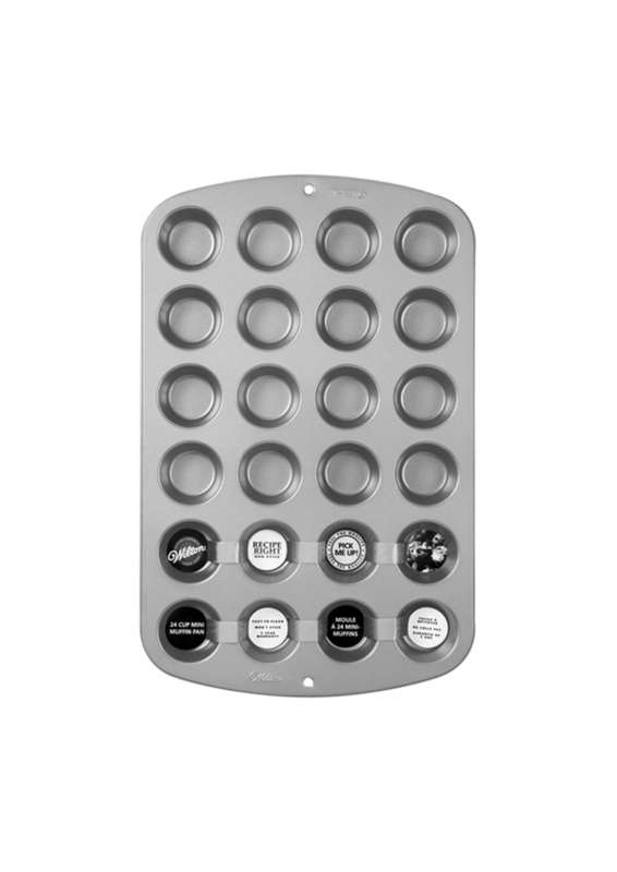 Wilton Recipe Right Non-Stick Mini Muffin Pan ? 24-Cup