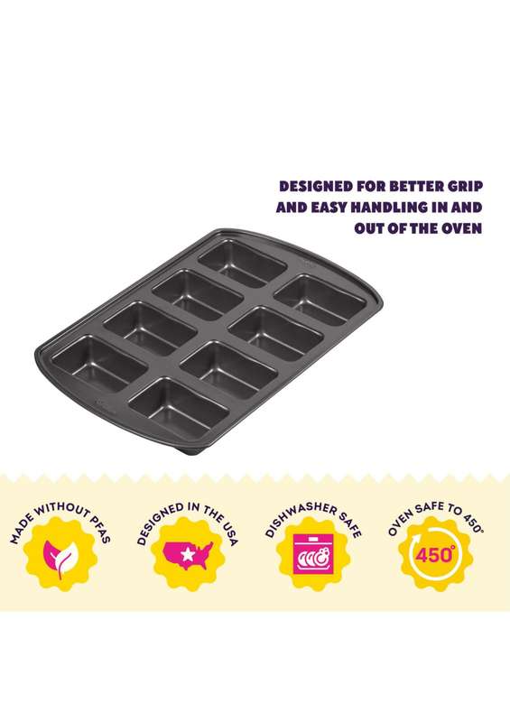 Wilton Perfect Results Non-Stick Mini Loaf Pan, 8-Cavity
