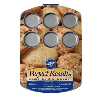 Wilton Perfect Results Premium Non-Stick Muffin Top Pan ? 12-Cup