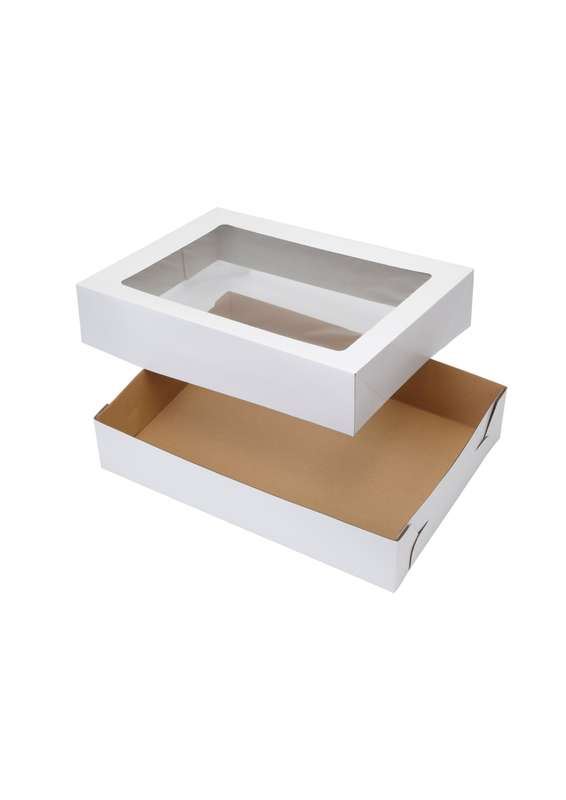 Wilton White Cake Boxes with Windows ? 2-Pack (48.3 x 35.6 cm)