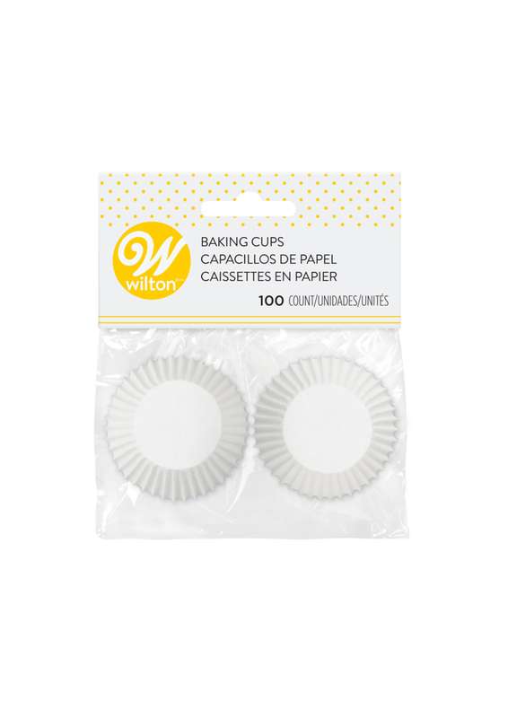 Wilton White Mini Cupcake Liners, 100-Count - 3.8 cm