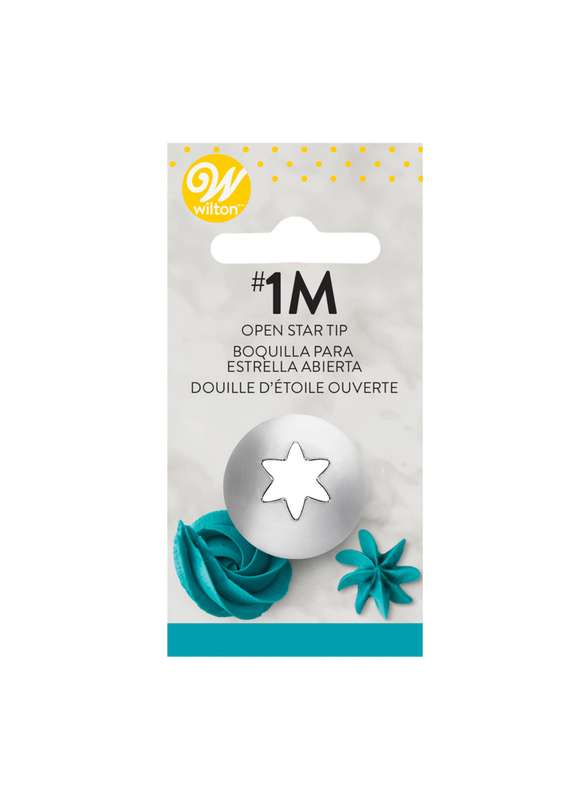 Wilton 1M Open Star Piping Tip (Carded)
