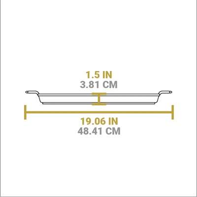 Lodge Cast Iron 15.5 x 10.5 Inc Seasoned Baking Pan