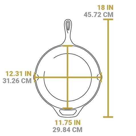 LodgeCast Iron 12 Inch Seasoned Cast Iron Skillet
