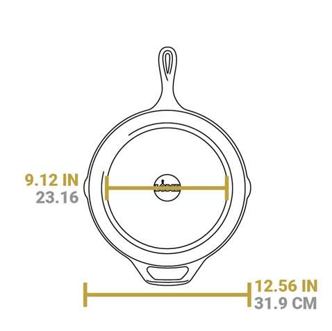 LodgeCast Iron 12 Inch Seasoned Cast Iron Skillet