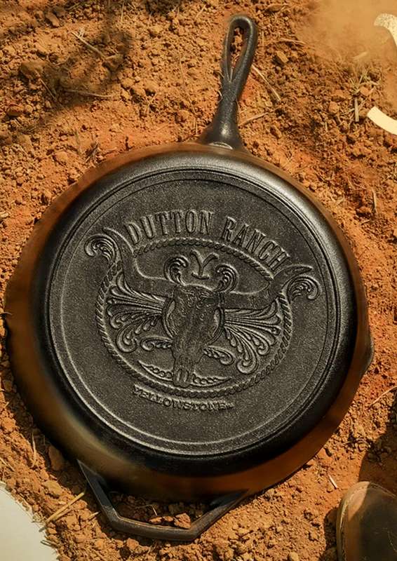 Lodge Cast Iron Yellowstone 12 Inch Cast Iron Steer Skillet