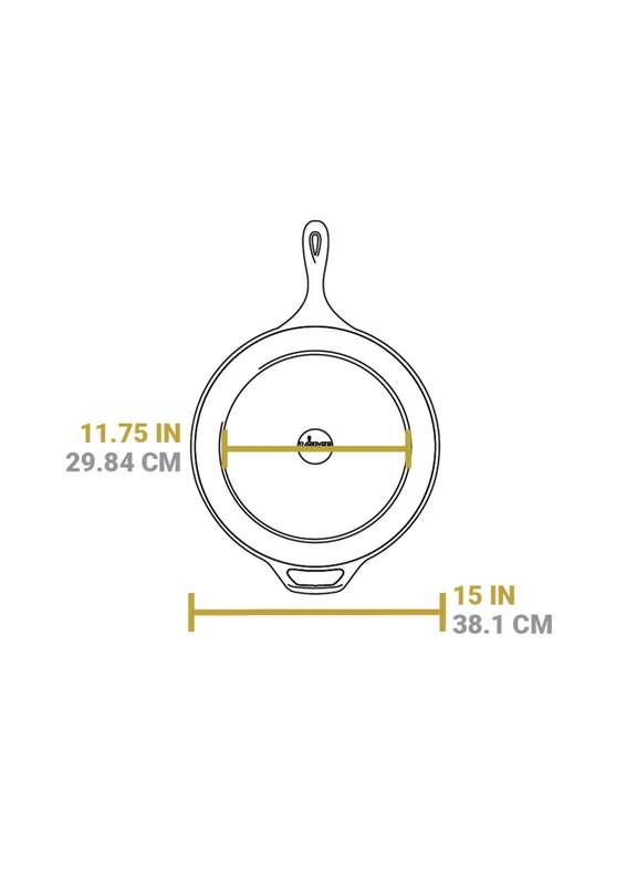 Lodge Cast Iron 15 Inch Seasoned Cast Iron Skillet